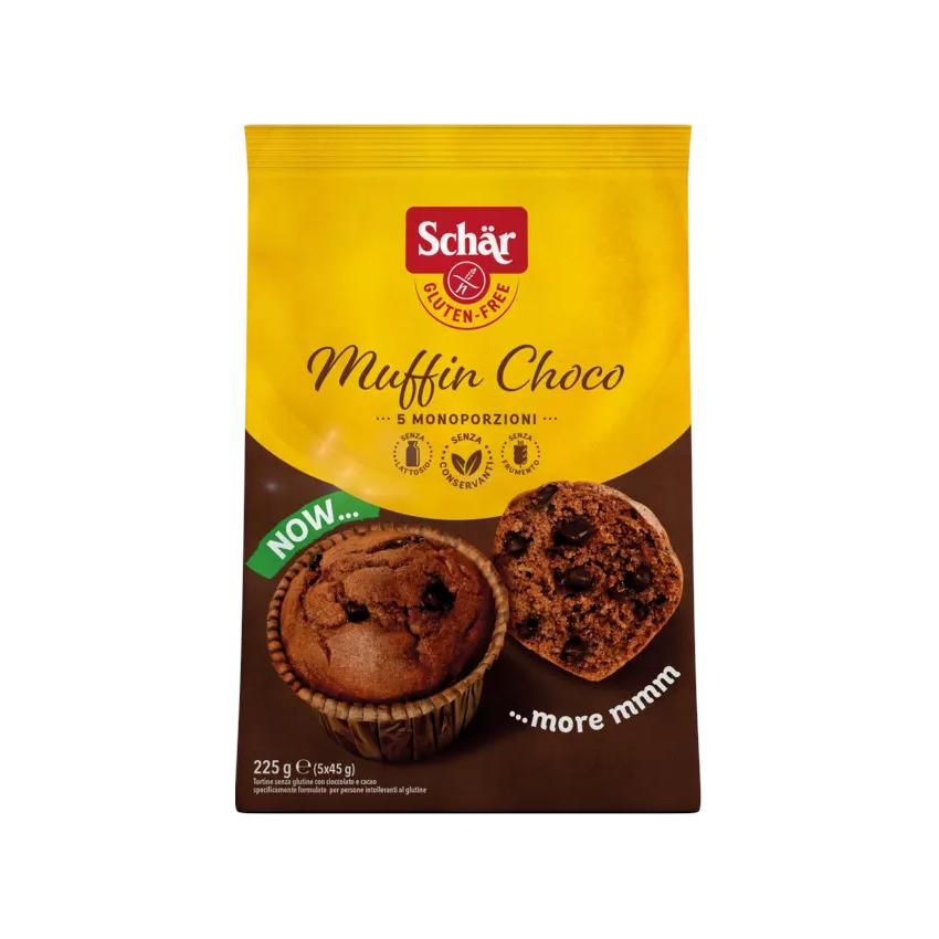 Muffin con Gocce di Cioccolato Schar, Senza Glutine, 225g