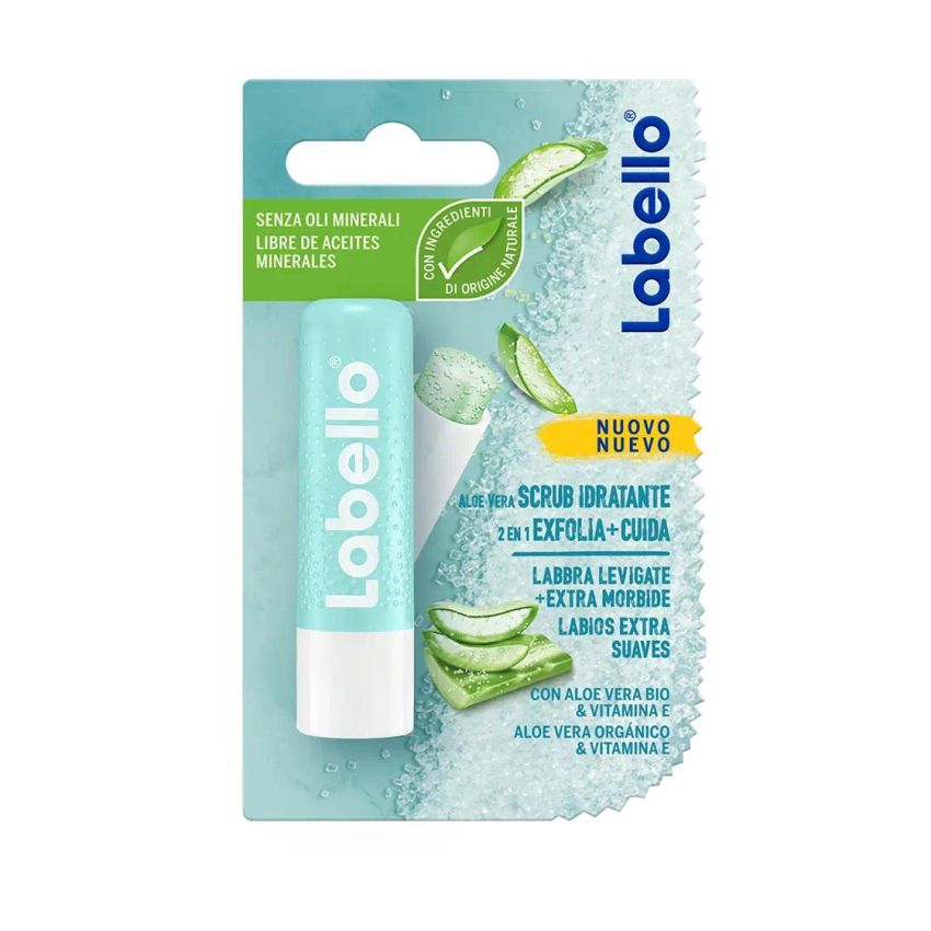 Stick Esfoliante e Idratante per Labbra con Aloe Vera di Labello