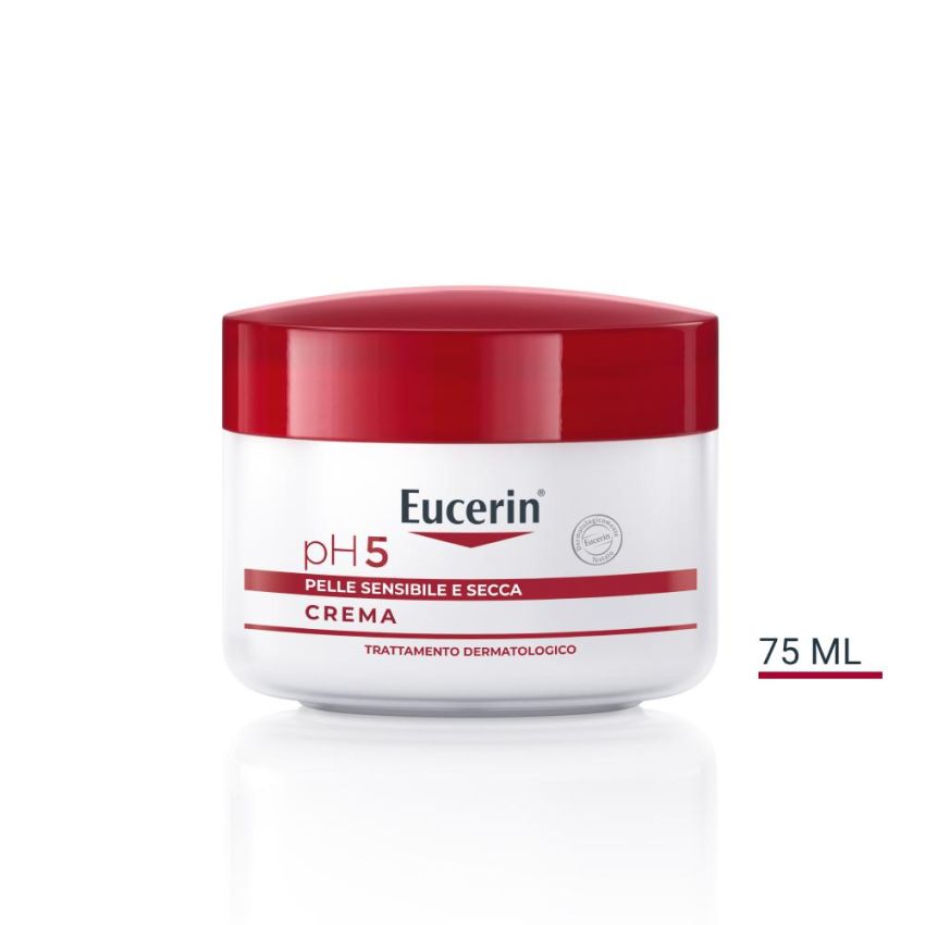 Eucerin Ph5 Crema Idratante per Pelle Sensibile e Secca, 75ml