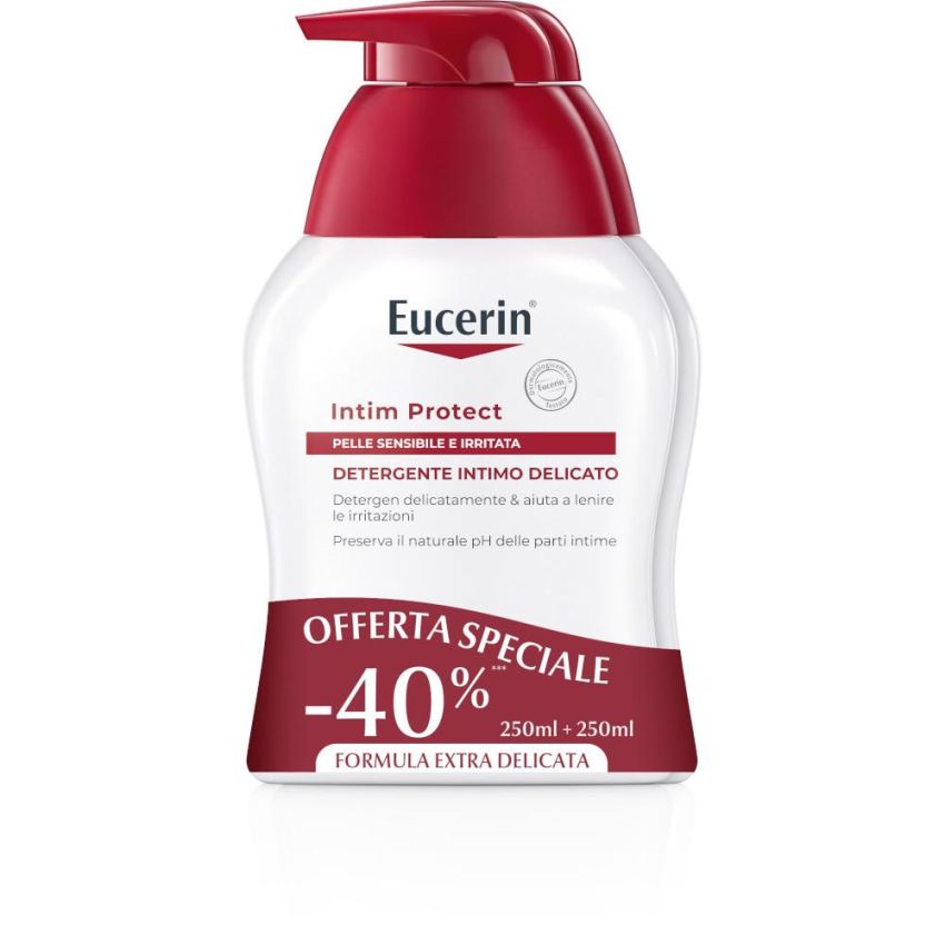 Eucerin Intim Protect - Detergente Intimo Delicato, Confezione Doppia da 250ml