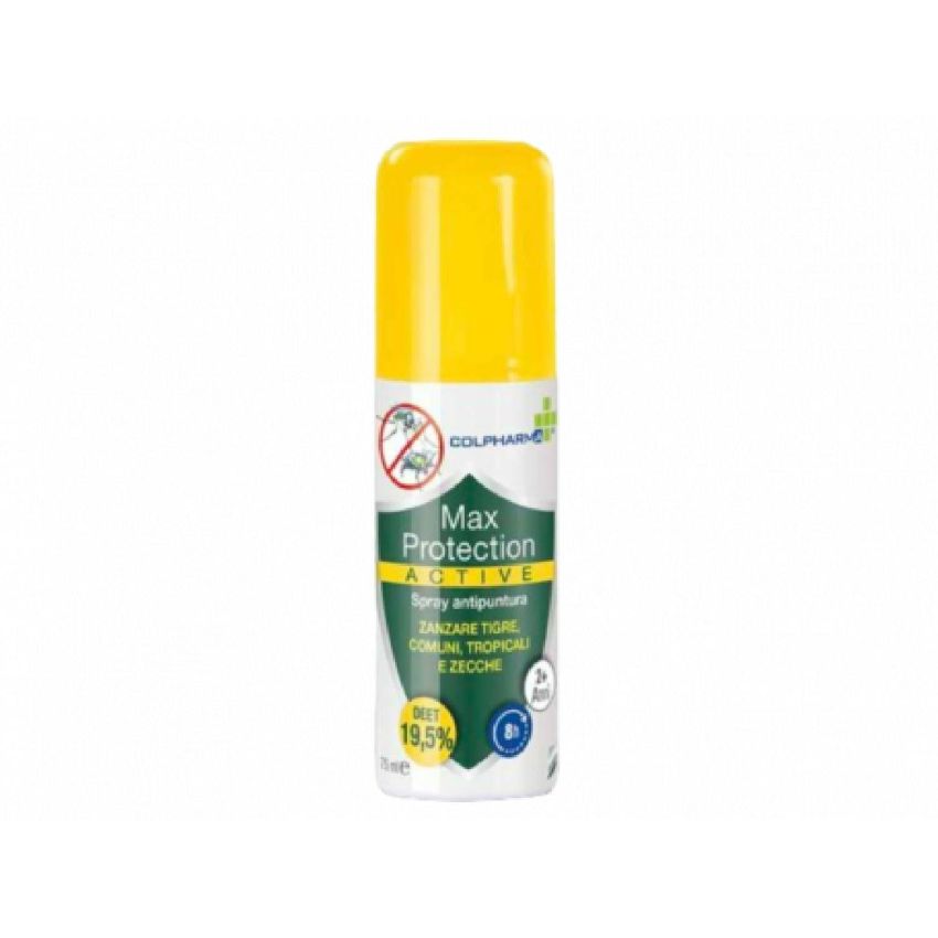 Colpharma Max Protection Active 75ml - Spray Repellente Antizanzare Avanzato