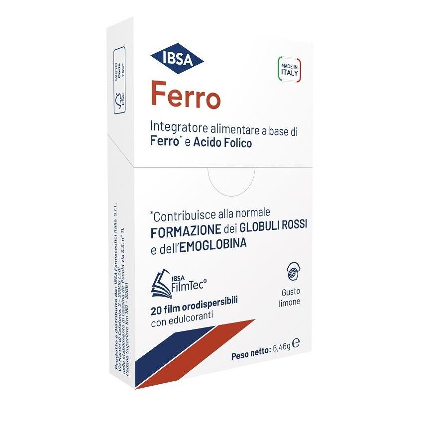 Ferro Ibsa 20 - Pellicole Orodispersibili per il Rilascio di Ferro