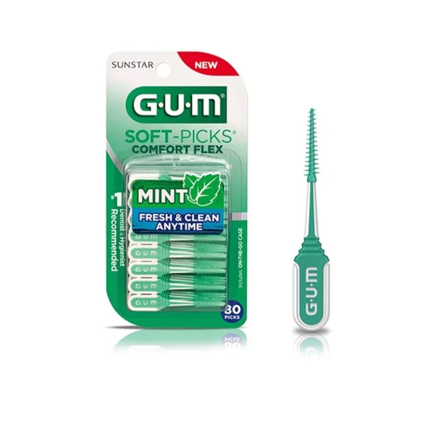 Gum Soft Picks Comfort Flex - Scovolini Interdentali Flessibili 80 Pezzi