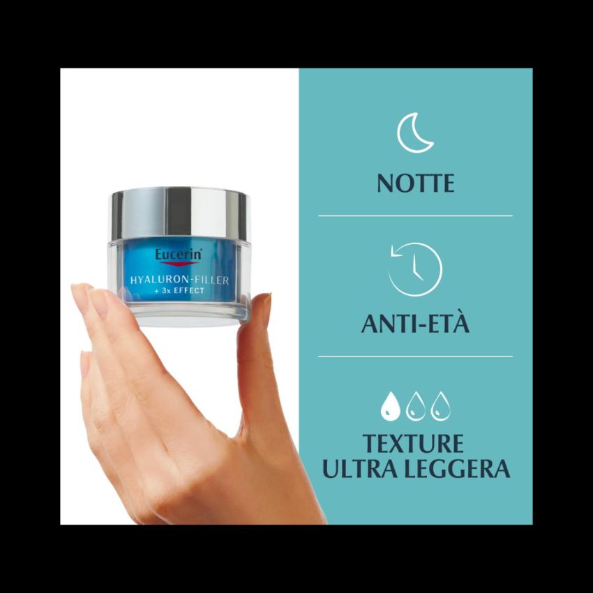 Eucerin Hyaluron Filler Idratante Notturno Rigenerante 50ml