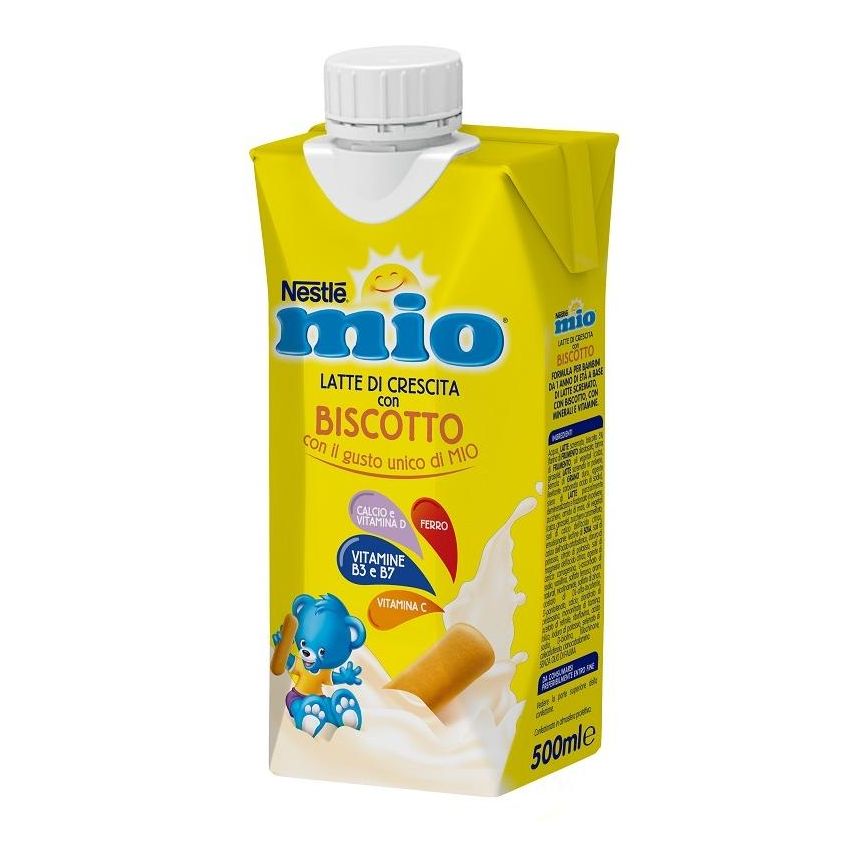 Nestlé Mio Latte di Crescita Arricchito con Biscotto - 500ml