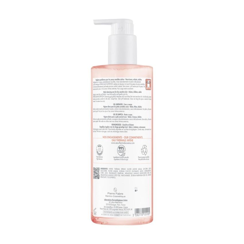 Gel Detergente Nutriente Xeracalm Avène per Pelle Secca - 500ml