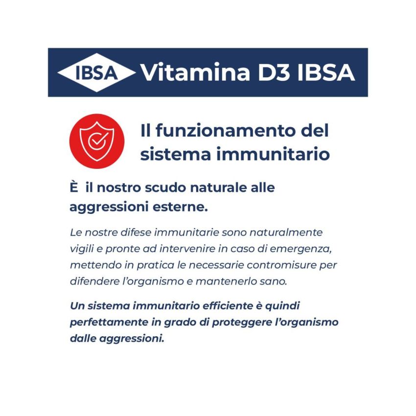 Ibsa Vitamina D3 2000UI - 30 Compresse Orodispersibili