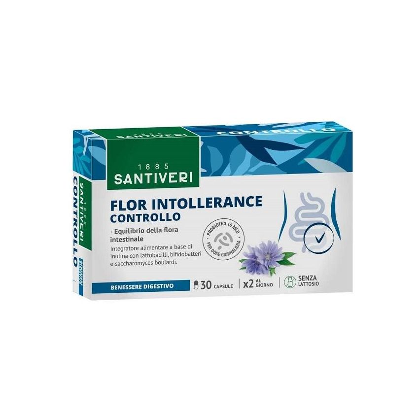 Santiveri Flor Controllo Intolleranze - Suplemento 30 Capsule