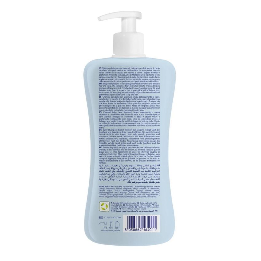 Chicco Natural Sensation Shampoo per Bambini, 500ml