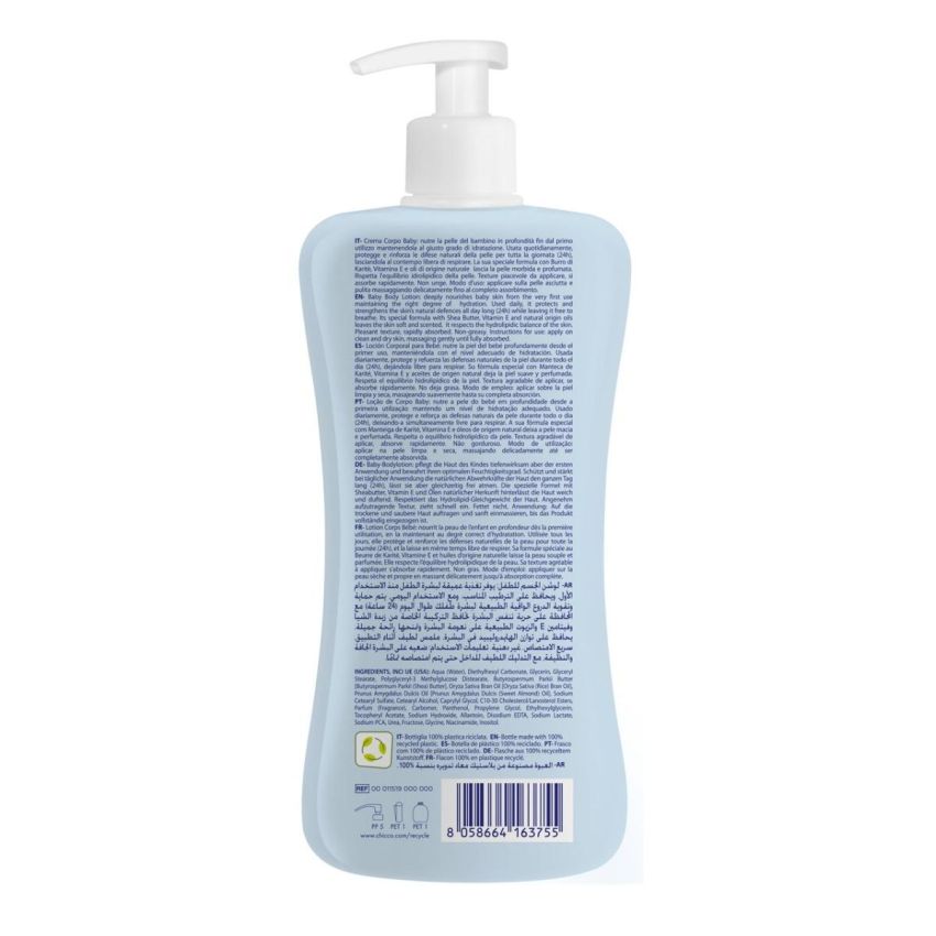 Chicco Natural Sensation - Crema Corpo per Neonati 500ml