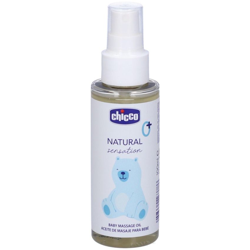 Olio da Massaggio Natural Sensation 100ml Chicco per Neonati