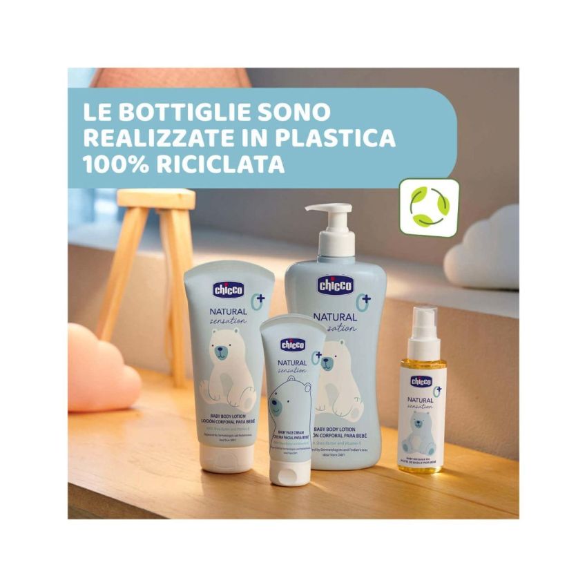 Olio da Massaggio Natural Sensation 100ml Chicco per Neonati