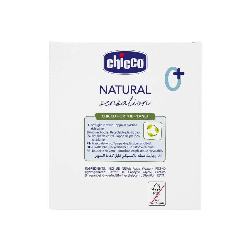 Chicco Natural Sensation 100ml, Acqua Profumata per Neonati