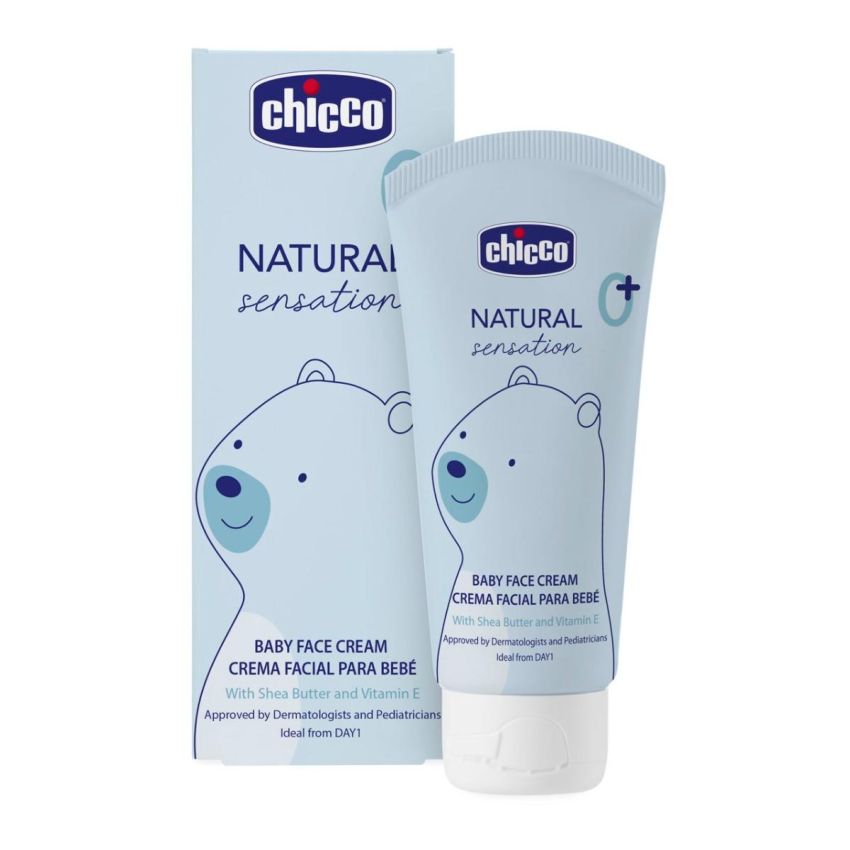 Chicco Natural Sensation Crema Viso Idratante per Neonati 50ml