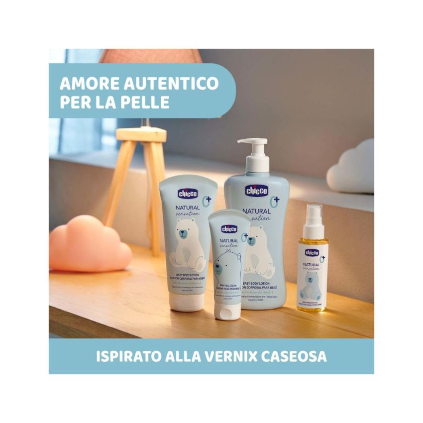 Chicco Natural Sensation Crema Viso Idratante per Neonati 50ml