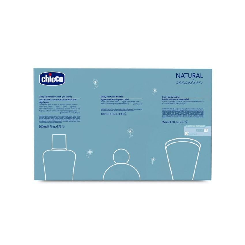 Set Completo di Cura per il Corpo e Capelli Chicco Natural Sensation