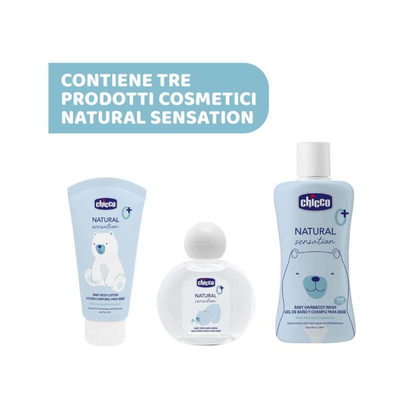 Set Completo di Cura per il Corpo e Capelli Chicco Natural Sensation