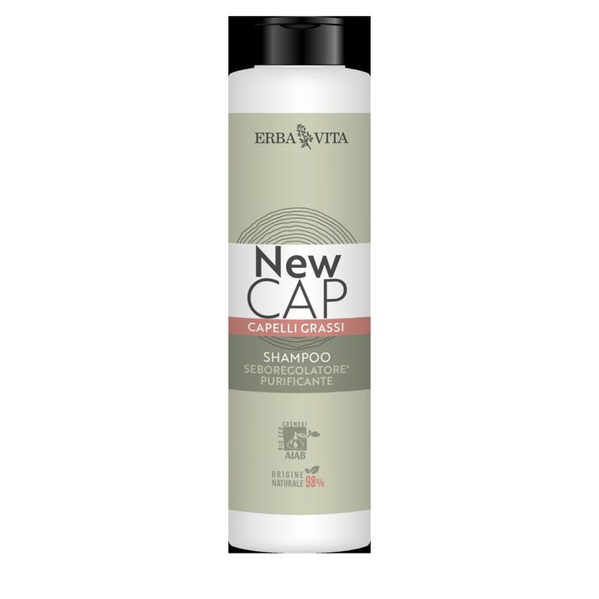 Erba Vita Shampoo Rigenerante per Capelli Grassi, 250ml