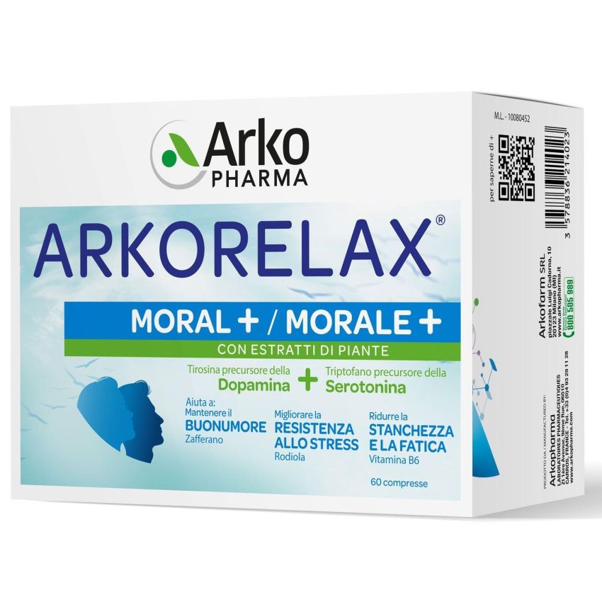 Arkorelax Moral+ Supporto Emotivo - 60 Compresse