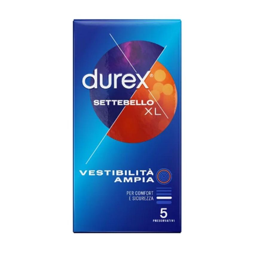 Durex Settebello XL - Pacchetto da 5 Preservativi Extra Large