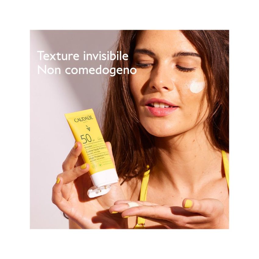 Caudalie Vinosun Crema Protettiva SPF50 ad Alta Protezione, 50ml