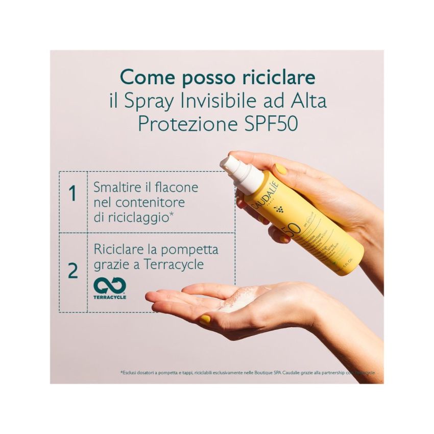 Caudalie Vinosun SPF50 Spray Invisibile di Alta Protezione 150ml