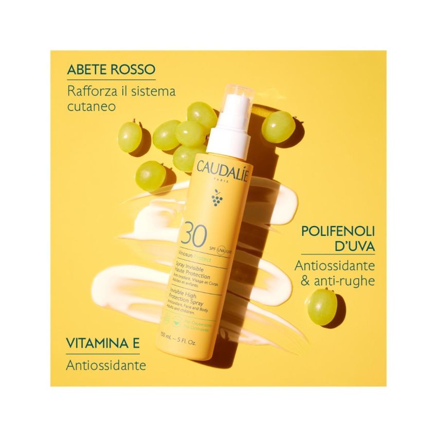 Caudalie Vinosun Spray Protezione Solare SPF30, 150ml