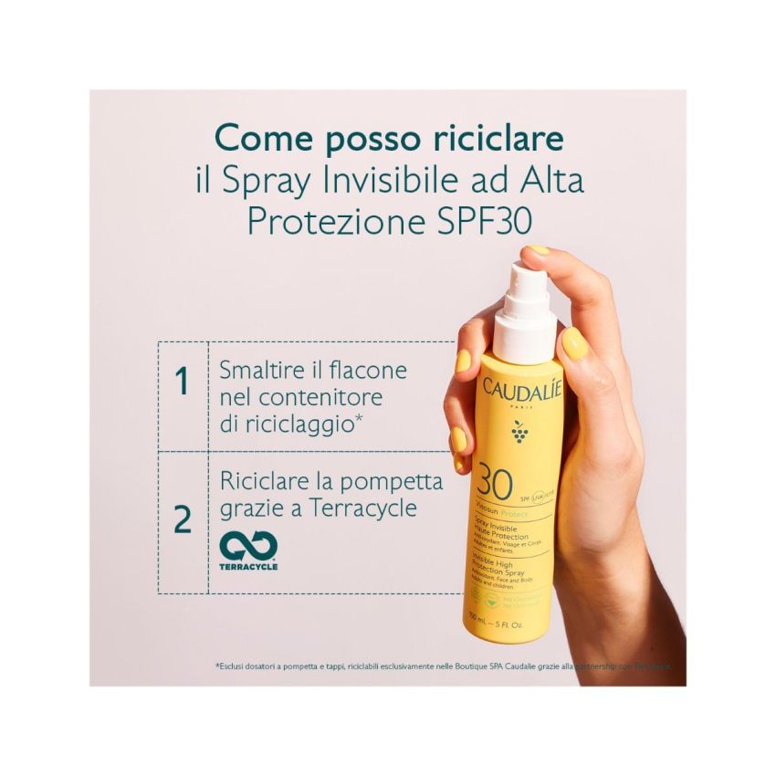 Caudalie Vinosun Spray Protezione Solare SPF30, 150ml