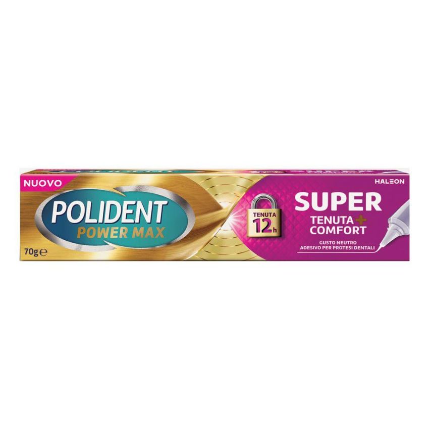 Adesivo per Protesi Dentale Polident Super Tenuta Comfort 70g