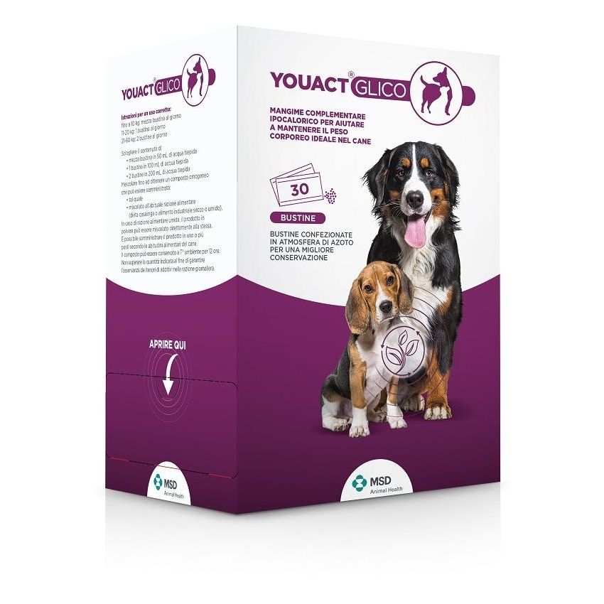 Msd Animal Health Youact Glico Per Cani 30 Bustine