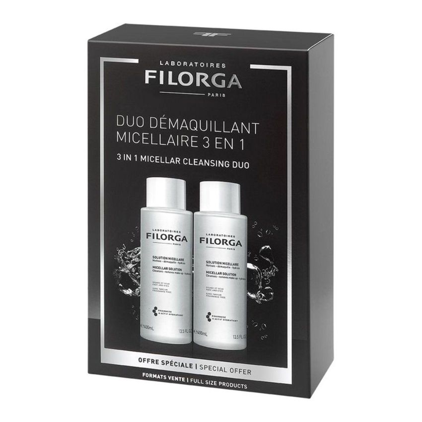 Filorga Soluzione Micellare Detergente e Idratante per Viso e Occhi, 2x400ml