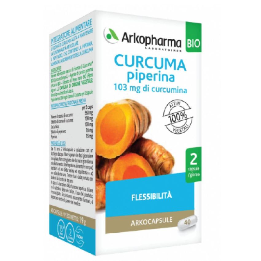 Arkocapsule Organic Turmeric + Piperine Bio - 130 Capsule