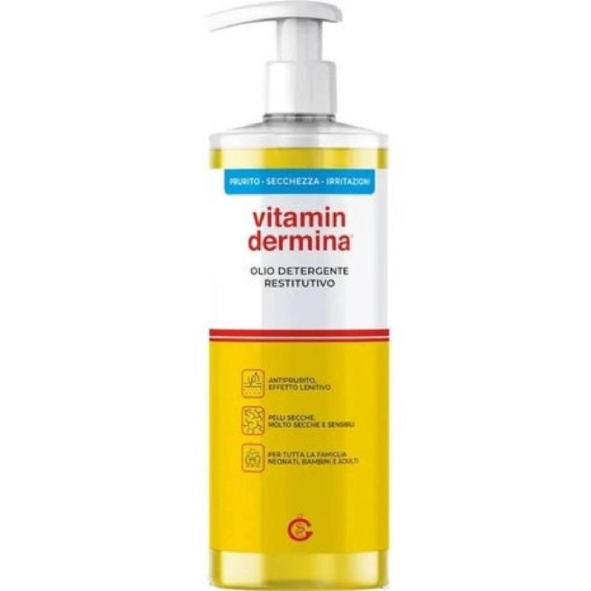 Detergente Ristrutturante per Viso e Corpo Vitamindermina - Olio 500ml