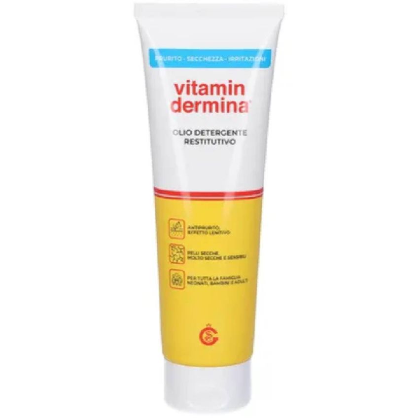 Olio Detergente Restitutivo per Viso e Corpo Vitamindermina - 250ml