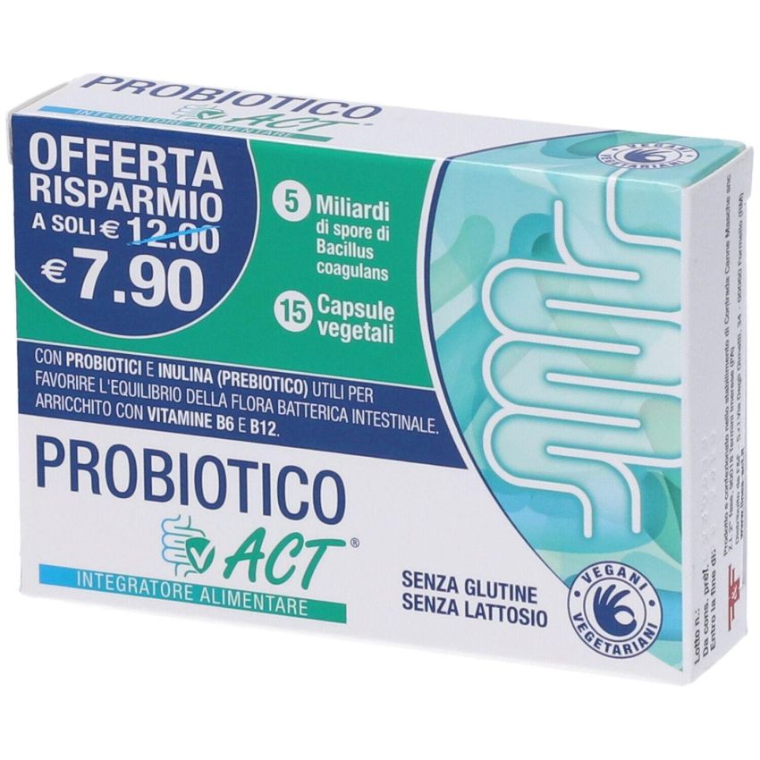 Probiotico Act 15 - Capsule di Salute Digestiva
