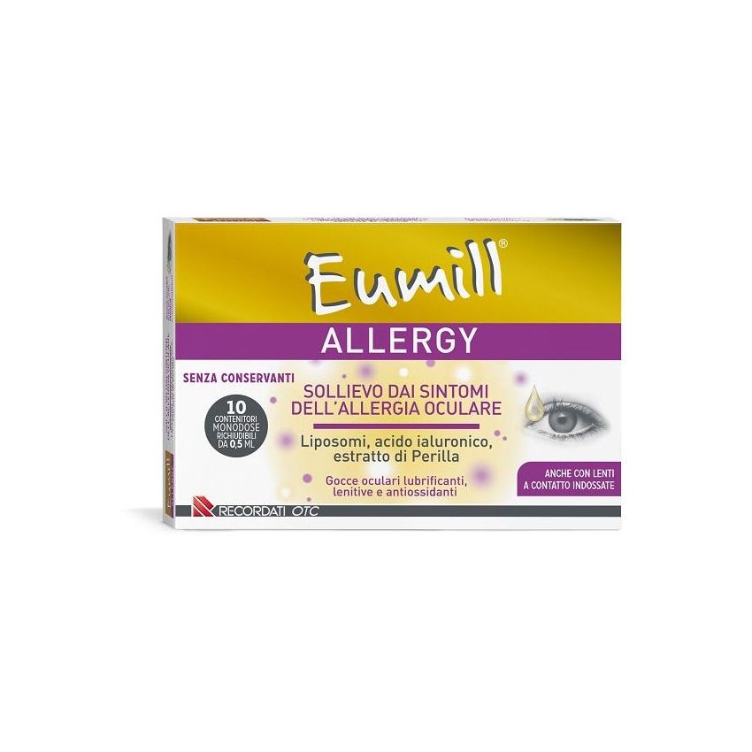 Eumill Allergy - Gocce Oculari Antiallergiche - 10 Flaconcini da 0,5ml