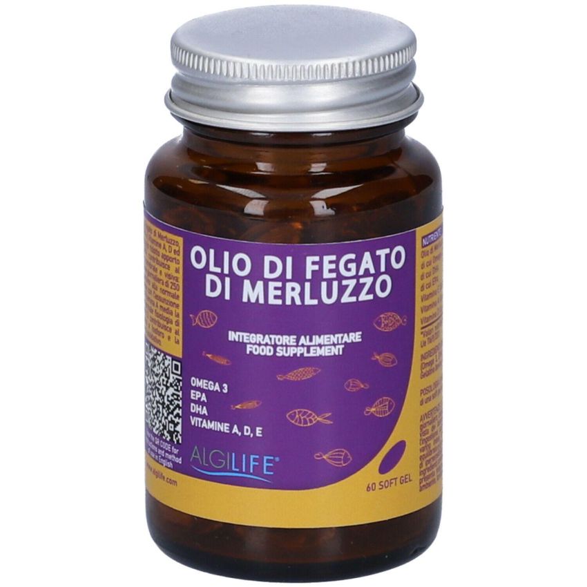 Algilife Olio di Fegato di Merluzzo - 60 Capsule Morbide