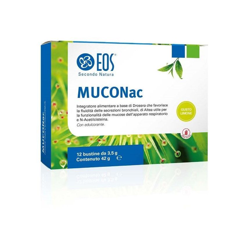 Eos Muconac in Bustine al Sapore di Limone - Confezione da 12