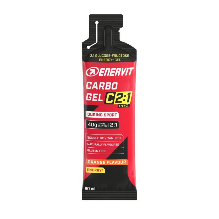 Gel Energetico Enervit Carbo Gel C2:1 Pro - Sapore di Arancia - 60ml
