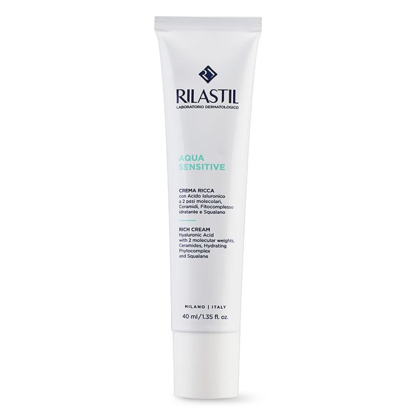 Rilastil Aqua Crema Viso Ricca Sensitiva - 40ml