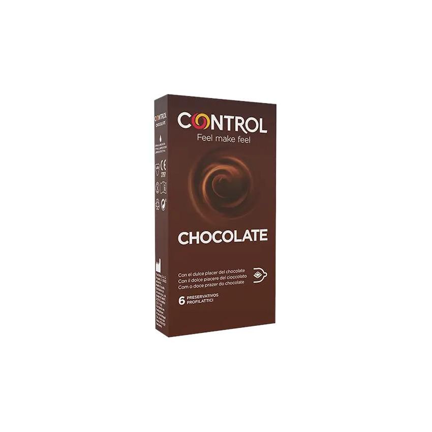 Control Set di 6 Profilattici al Gusto Cioccolato