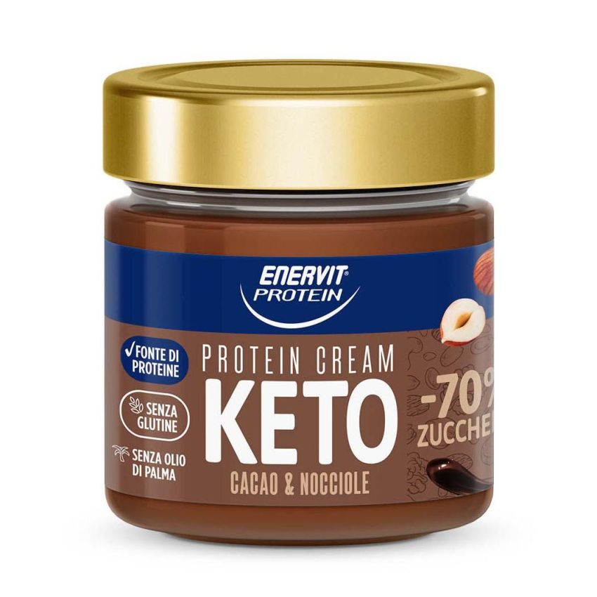 Crema Proteica Keto al Cacao e Nocciole Enervit - 180g