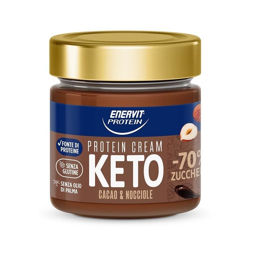 Crema Proteica Keto al Cacao e Nocciole Enervit - 180g