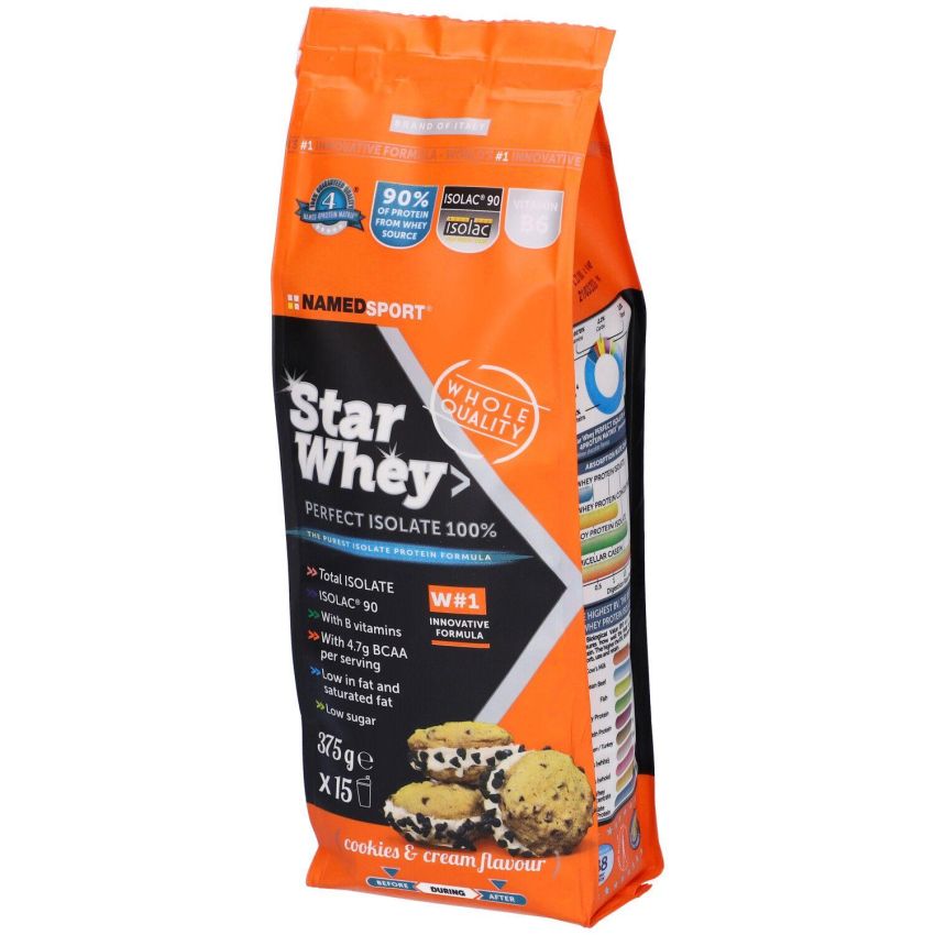Named Sport Star Whey Isolate - Integratore Proteico Cioccolato 375g