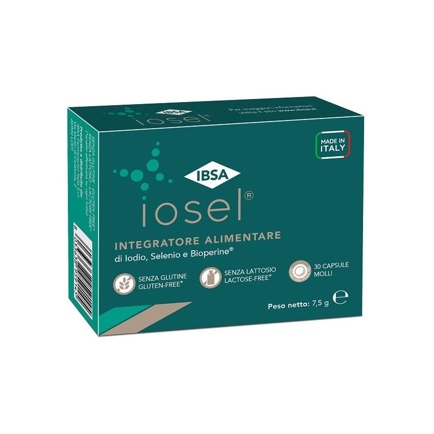 Ibsa Iosel - Integratore Alimentare in Capsule Molli, 30 Pezzi