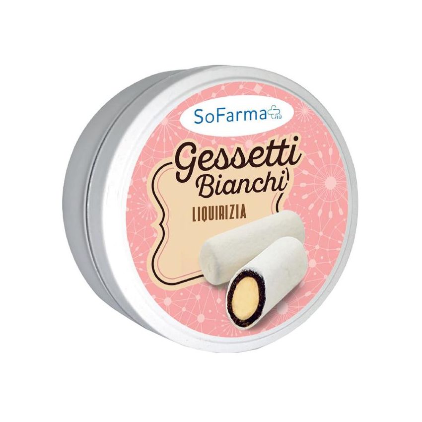 Caramelle alla Liquirizia Bianche Sofarmapi - Confezione da 40g