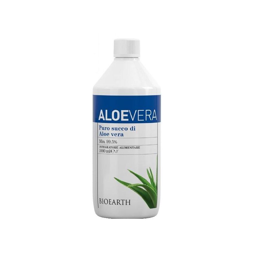 Bioearth Puro Succo di Aloe Vera Biologico 1000 ml