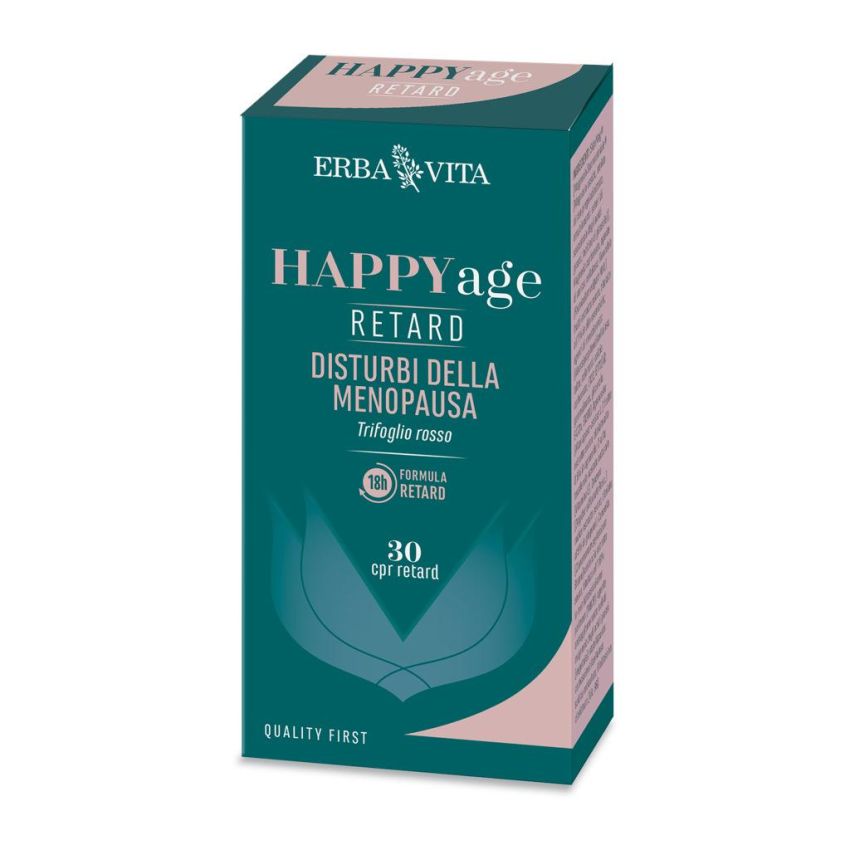 Erba Vita Happy Age - Integratore Anti-Invecchiamento, 30 Compresse