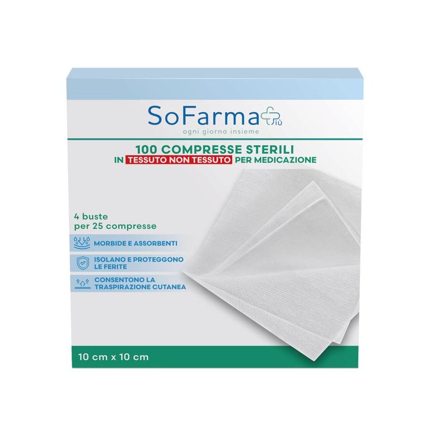 SOFARMAPIU' Compresse di Medicazione TNT 10x10
