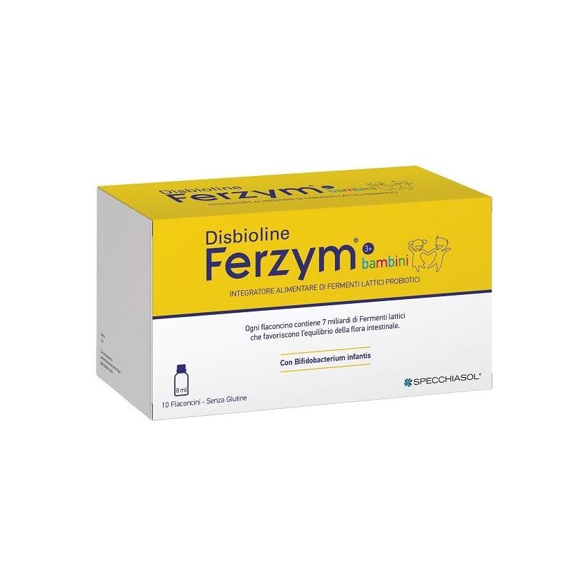 Specchiasol Ferzym Disbioline per Bambini - 10 Flaconcini